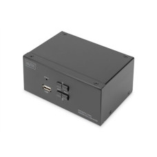 Digitus , KVM Switch, 2-Port, Dual Display, 4K, DisplayPort , DS-12862