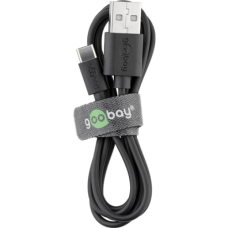 Goobay , USB-C charging and sync cable (USB-A USB-C) , 59124 , USB-C male , USB 2.0 male (type A)
