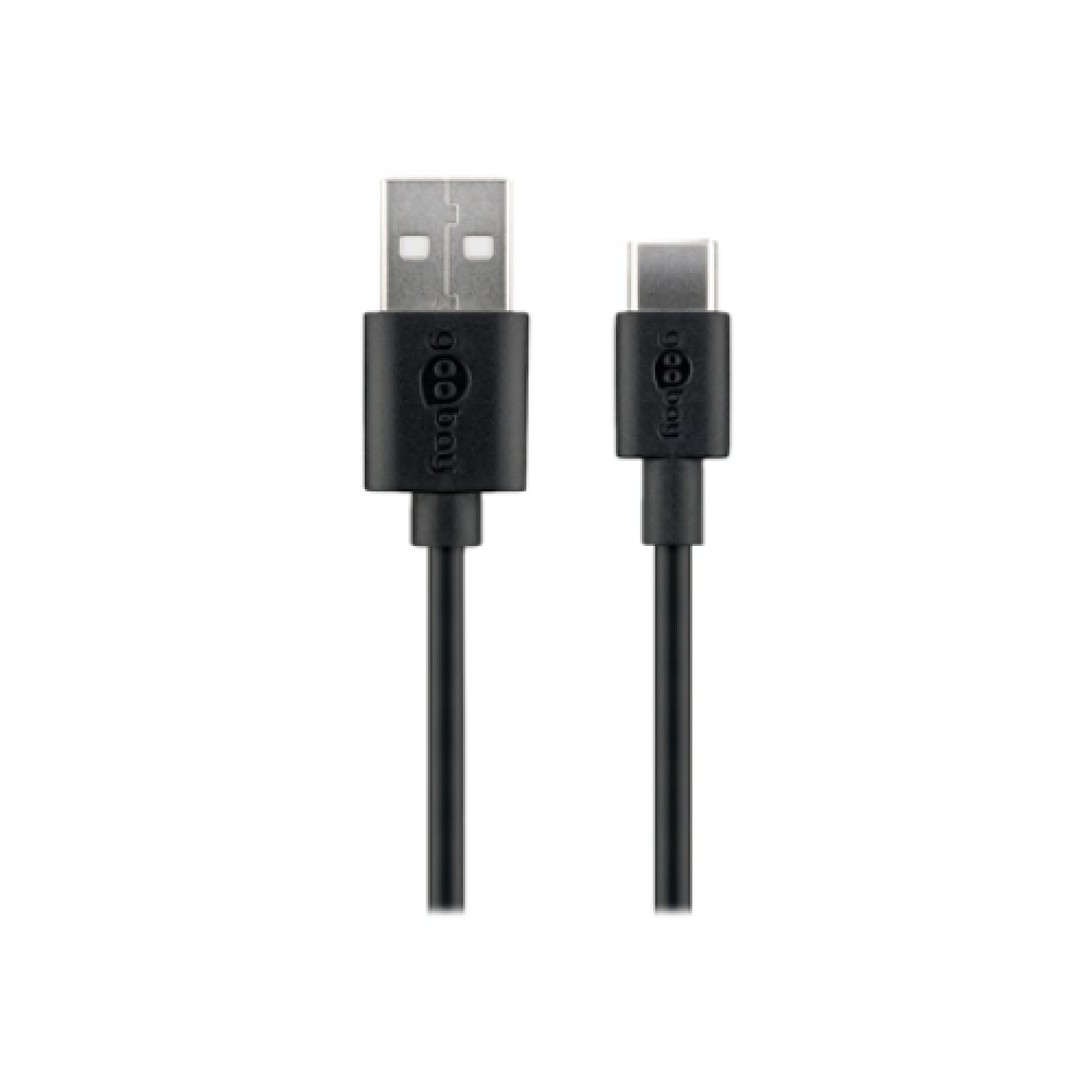 Goobay , USB-C charging and sync cable (USB-A USB-C) , 59124 , USB-C male , USB 2.0 male (type A)