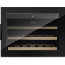 Caso Wine cooler WineSafe 18 EB Energy efficiency class G, Built-in, Bottles capacity Up to 18 bottles, Cooling type Compressor technology, Black