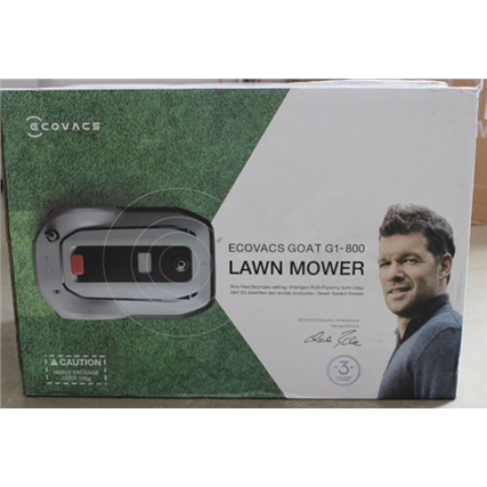 SALE OUT. , Ecovacs Lawn Mower , GOAT G1-800 , Mowing Area 800 m² , WiFi APP Yes , Maximum Incline 45 % , Waterproof IPX4 , 59 dB , DAMAGED PACKAGING, USED, DIRTY, SCRATCHES