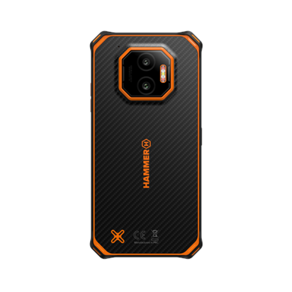 Hammer Energy X2 , Black/Orange , 6.1 , IPS , 1560 x 720 pixels , Mediatek , Dimensity 6300 , Internal RAM 8 GB , 256 GB , microSD , Dual SIM , 4G , 5G , Main camera resolution 50 MP , Android , 15 , 5000 mAh