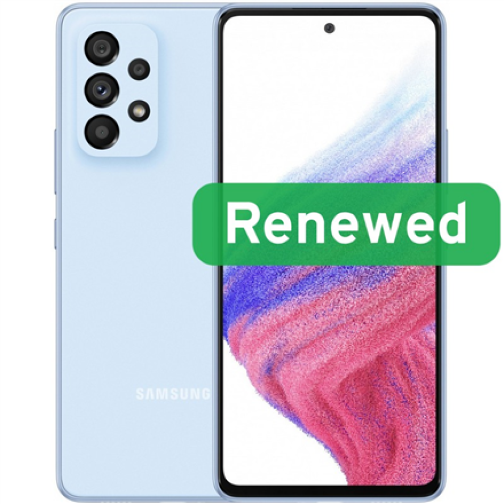 Samsung Renewed Grade A , Samsung Galaxy A53 5G , Awesome Blue , 6.5 , Super AMOLED , 128 GB , 5G , Android