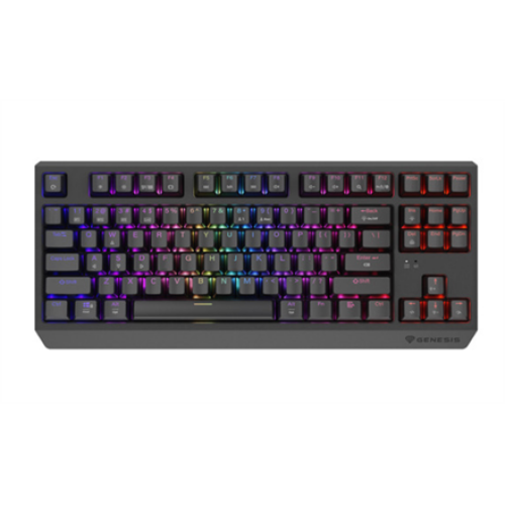 Genesis THOR 230 , Mechanical Gaming Keyboard , Wireless , US , Black , 2.4 GHz, Bluetooth, USB , Outemu Silent Lemon