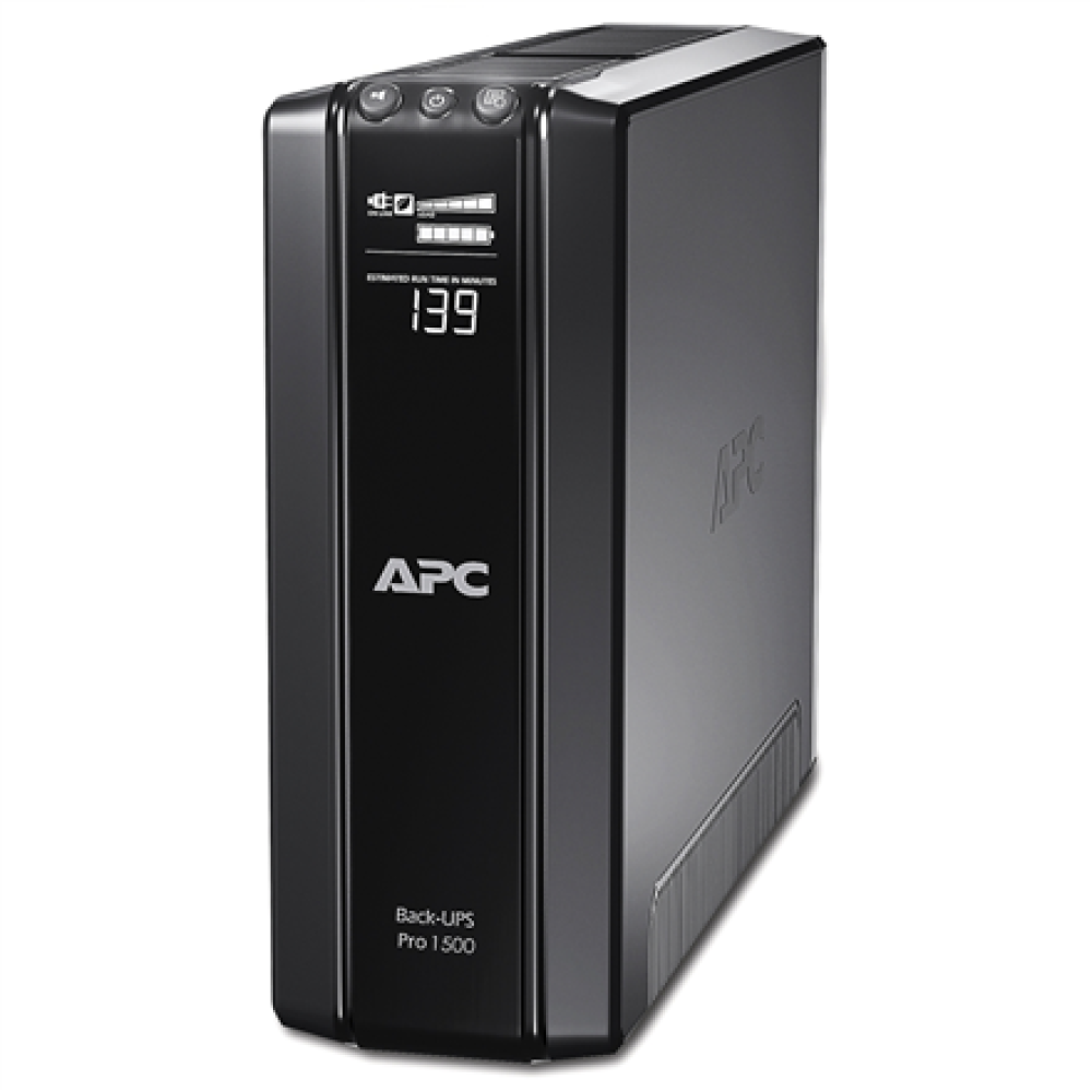 Schneider Electric APC Back-UPS Pro, Tower, 10x IEC C13 outlets, AVR, LCD, user-replaceable battery , BR1500GI , 1500 VA , 865 W , 230 V