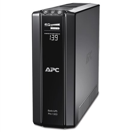 Schneider Electric APC Back-UPS Pro, Tower, 10x IEC C13 outlets, AVR, LCD, user-replaceable battery , BR1500GI , 1500 VA , 865 W , 230 V