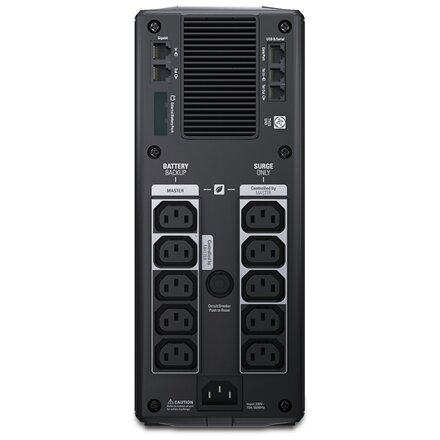 Schneider Electric APC Back-UPS Pro, Tower, 10x IEC C13 outlets, AVR, LCD, user-replaceable battery , BR1500GI , 1500 VA , 865 W , 230 V