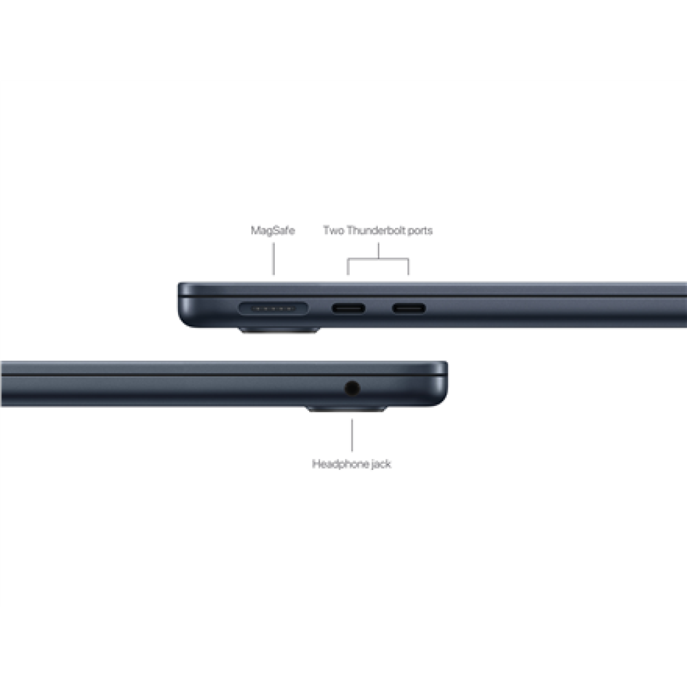 Apple MacBook , Air , Midnight , 13 , IPS , 2560 x 1664 pixels , Apple M3 , 8 GB , Solid-state drive capacity 512 GB , Apple M3 chip 8-core CPU/10-core GPU , macOS , 802.11ax , Bluetooth version 5.0 , Keyboard language Swedish , Keyboard backlit , Warrant