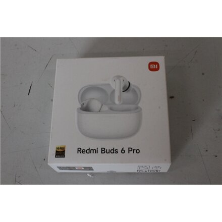 SALE OUT. Xiaomi Redmi Buds 6 Pro, Glacier White , Xiaomi Redmi Buds 6 Pro , Built-in microphone , Bluetooth , Glacier White , UNPACKED, SCRATCHED