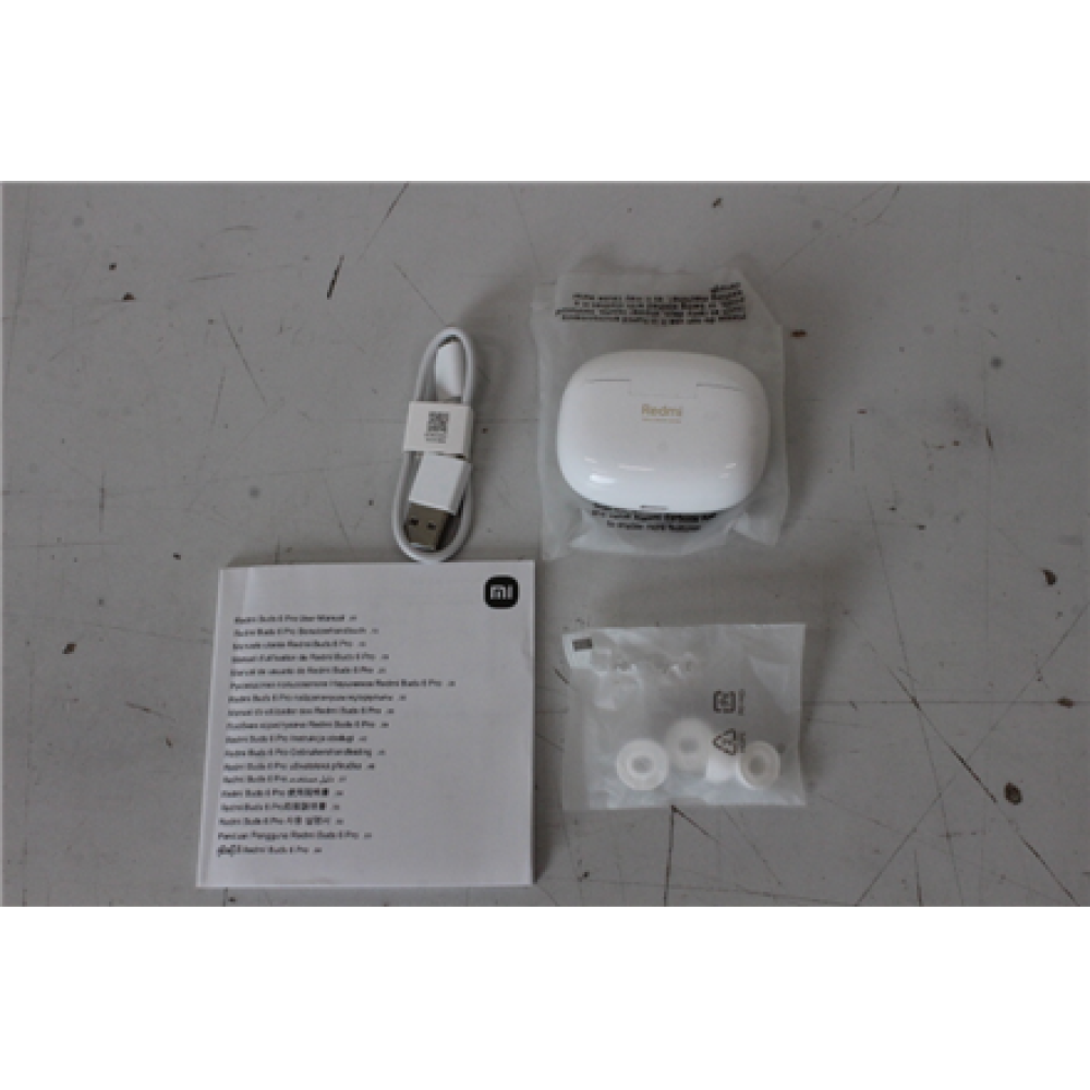 SALE OUT. Xiaomi Redmi Buds 6 Pro, Glacier White , Xiaomi Redmi Buds 6 Pro , Built-in microphone , Bluetooth , Glacier White , UNPACKED, SCRATCHED