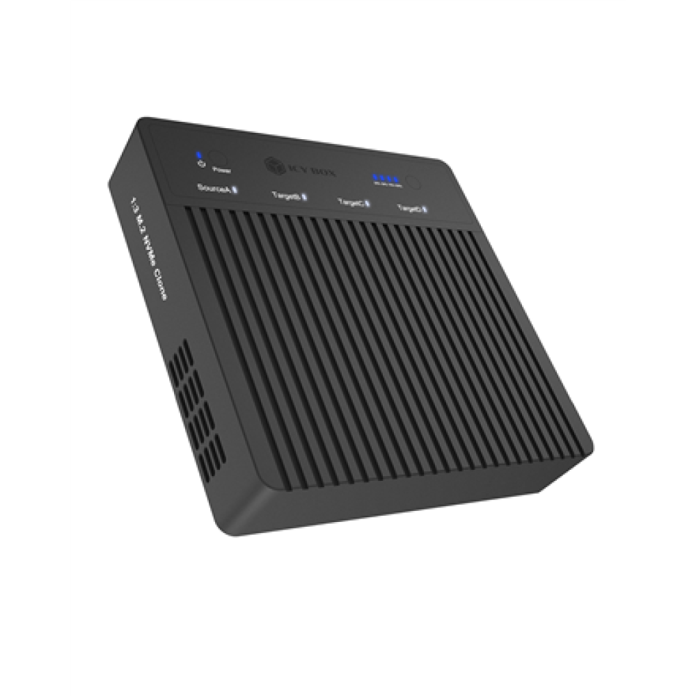 Raidsonic 4-Bays USB4 Duplicator (1:3 clone) for NVMe M.2 SSD , IB-4013MCL-C4