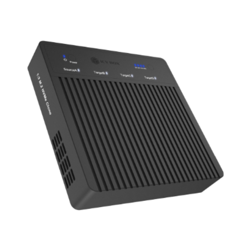 Raidsonic 4-Bays USB4 Duplicator (1:3 clone) for NVMe M.2 SSD , IB-4013MCL-C4