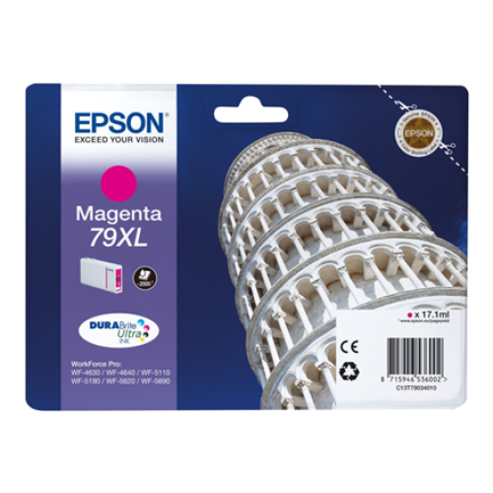 Epson 79XL , C13T79034010 , Inkjet cartridge , Magenta