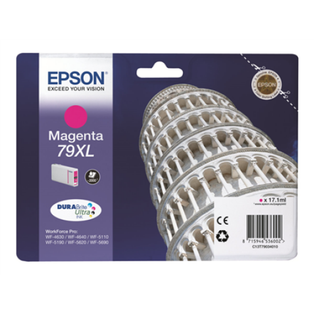 Epson 79XL , C13T79034010 , Inkjet cartridge , Magenta