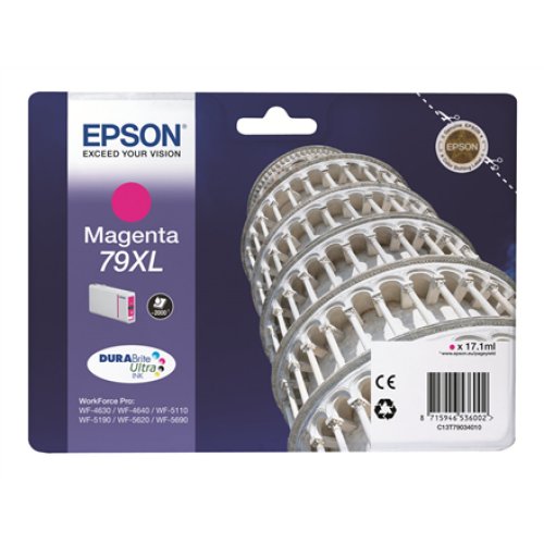 Epson 79XL , C13T79034010 , Inkjet cartridge , Magenta
