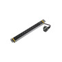 SOMI Networks , 1U, 19″, 12x C13 Aluminium PDU Power Panel with Indicator , PDU12C13ASP , Silver , No Switch; No Protection; Schuko Input; Cord 1.8m