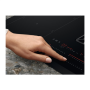 Electrolux KCC85450 Induction hob with built-in hood, Number of burners/cooking zones 4, Touch, Timer, Black