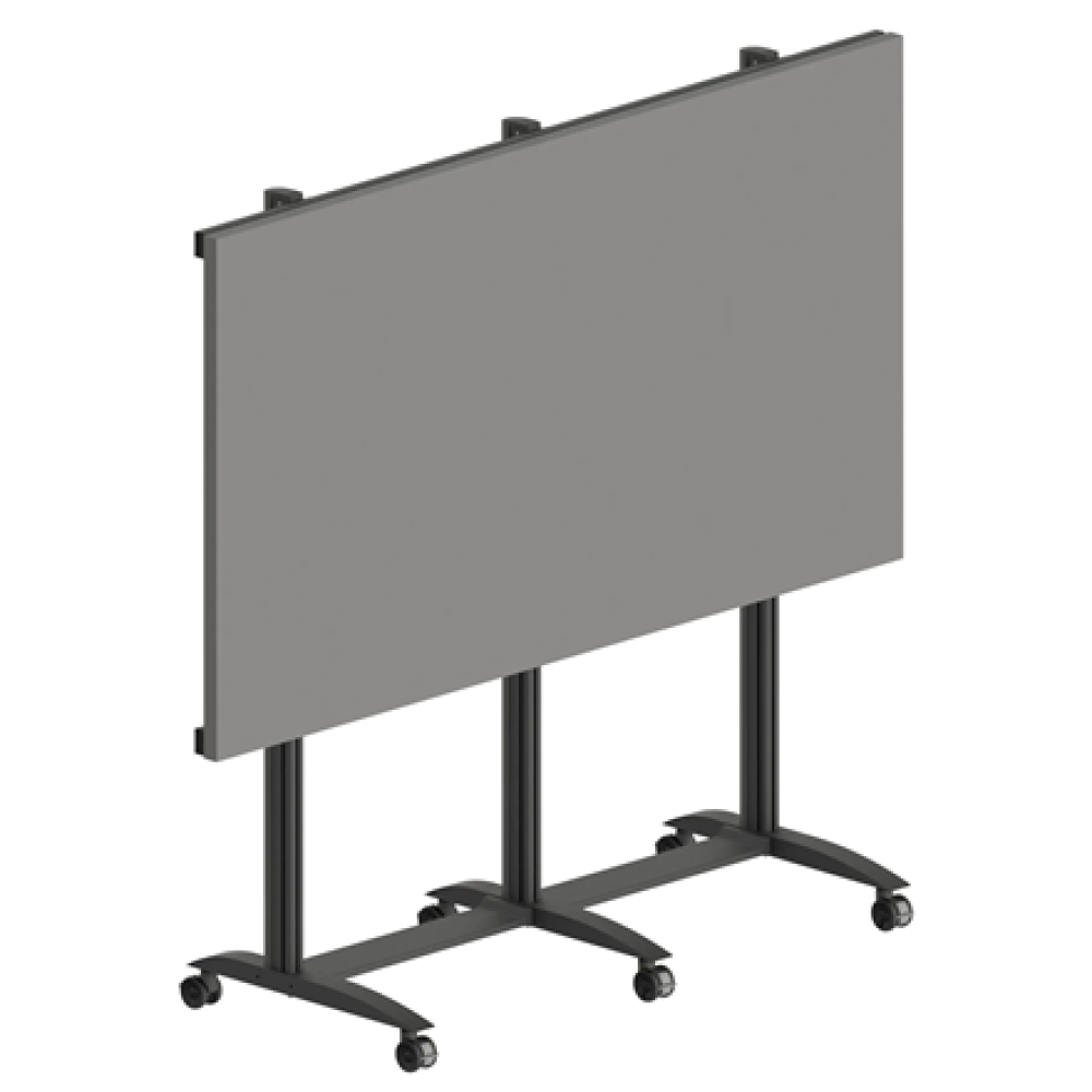 EDBAK Floor stand , TRV400.006 Videoconferencing trolley for Samsung , Height adjustment , 130 , Maximum weight (capacity) 200 kg , Black
