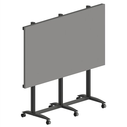 EDBAK Floor stand , TRV400.006 Videoconferencing trolley for Samsung , Height adjustment , 130 , Maximum weight (capacity) 200 kg , Black
