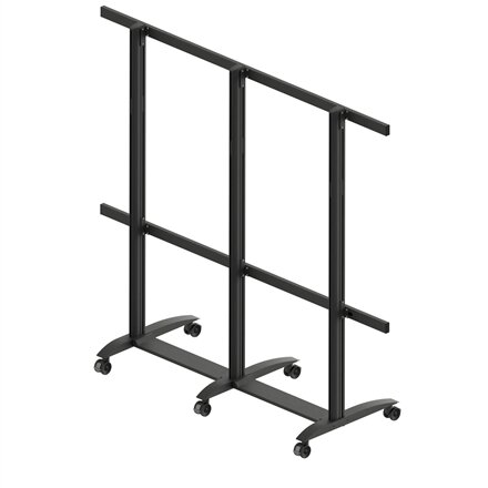 EDBAK Floor stand , TRV400.006 Videoconferencing trolley for Samsung , Height adjustment , 130 , Maximum weight (capacity) 200 kg , Black
