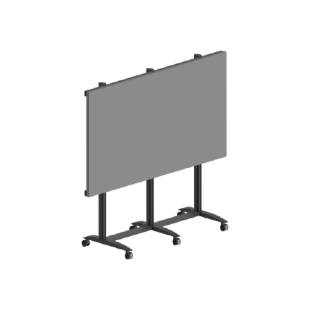 EDBAK Floor stand , TRV400.006 Videoconferencing trolley for Samsung , Height adjustment , 130 , Maximum weight (capacity) 200 kg , Black