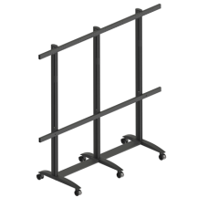 EDBAK Floor stand , TRV400.006 Videoconferencing trolley for Samsung , Height adjustment , 130 , Maximum weight (capacity) 200 kg , Black