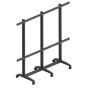 EDBAK Floor stand , TRV400.006 Videoconferencing trolley for Samsung , Height adjustment , 130 , Maximum weight (capacity) 200 kg , Black