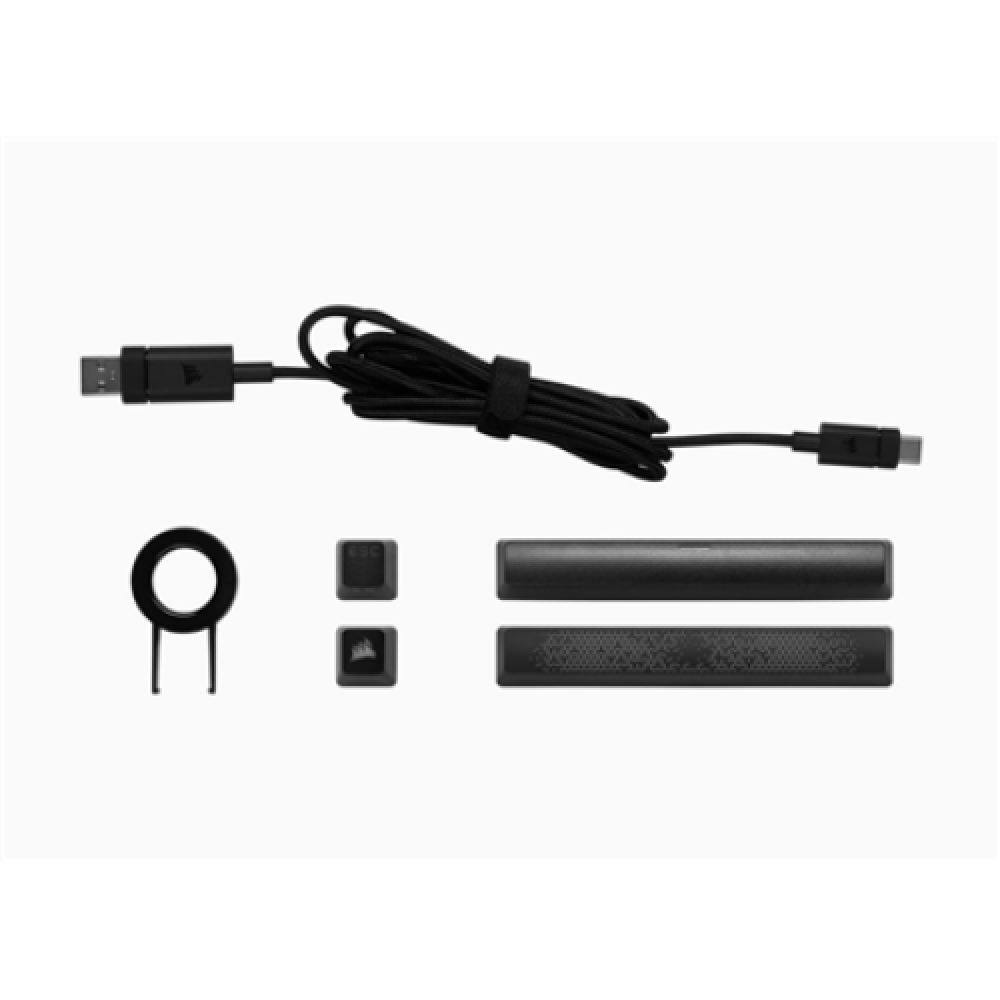 Corsair Mini Mechanical Gaming Keyboard K65 RGB Gaming keyboard On-Board Memory; Supported in iCUE RGB LED light US Wired Black Speed Switch