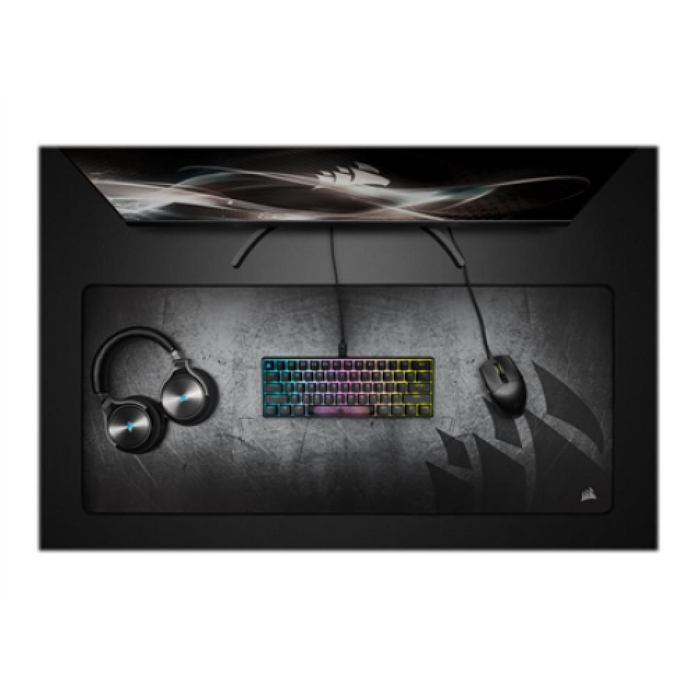 Corsair Mini Mechanical Gaming Keyboard K65 RGB Gaming keyboard On-Board Memory; Supported in iCUE RGB LED light US Wired Black Speed Switch