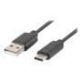 Lanberg , USB-C to USB-A2.0 Cable Black QC 3.0, 1.8 m , CA-USBO-20CU-0018-BK , USB Type-A to USB Type-C