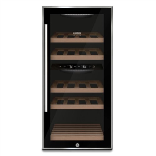 Caso , Wine cooler , WineComfort 24 , Energy efficiency class G , Showcase , Bottles capacity 24 bottles , Cooling type Compressor technology , Black