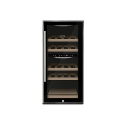 Caso , Wine cooler , WineComfort 24 , Energy efficiency class G , Showcase , Bottles capacity 24 bottles , Cooling type Compressor technology , Black