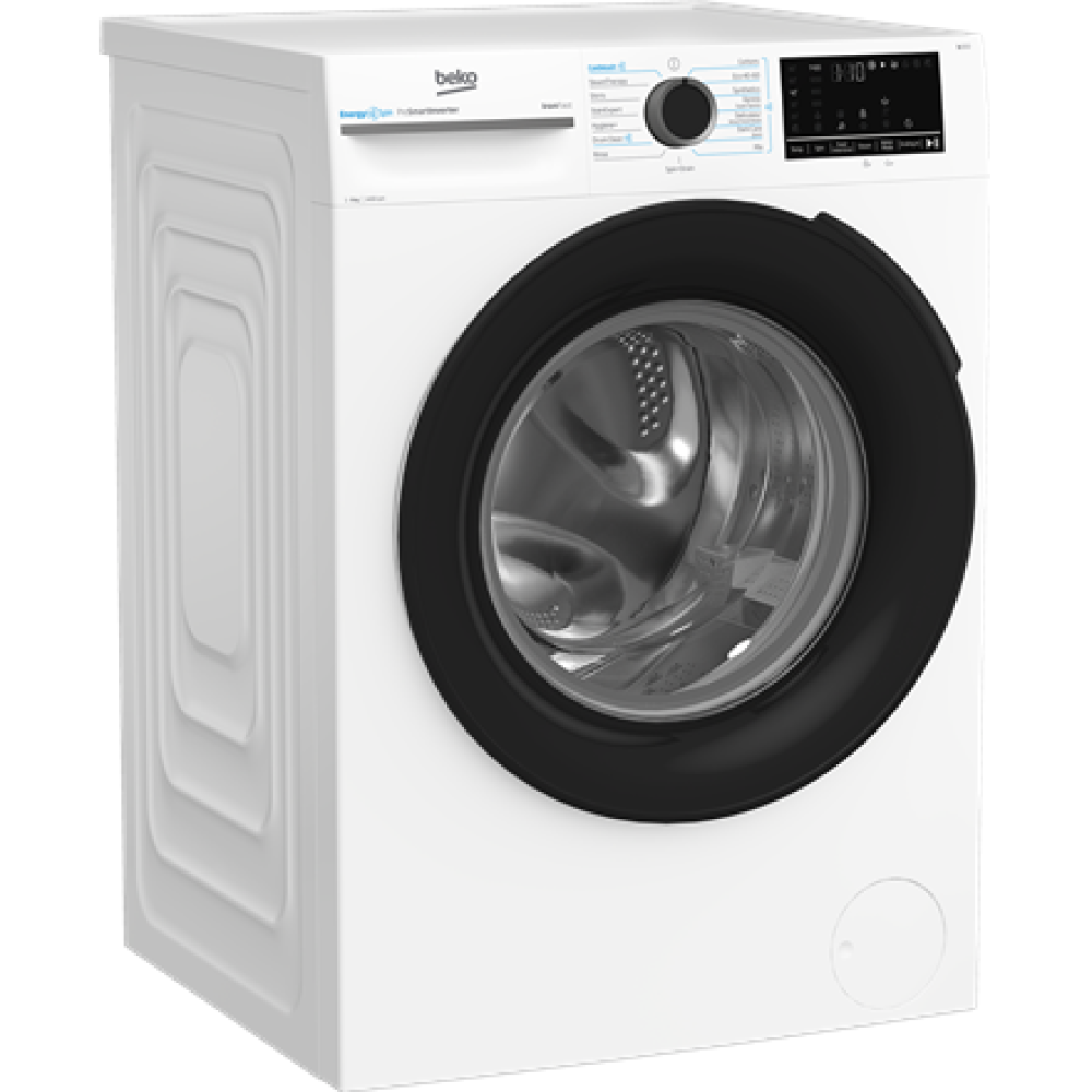 BEKO Washing Machine , BM3WFSU49415WB , Energy efficiency class A , Front loading , Washing capacity 9 kg , 1400 RPM , Depth 55 cm , Width 60 cm , Display , Digital , Steam function , White