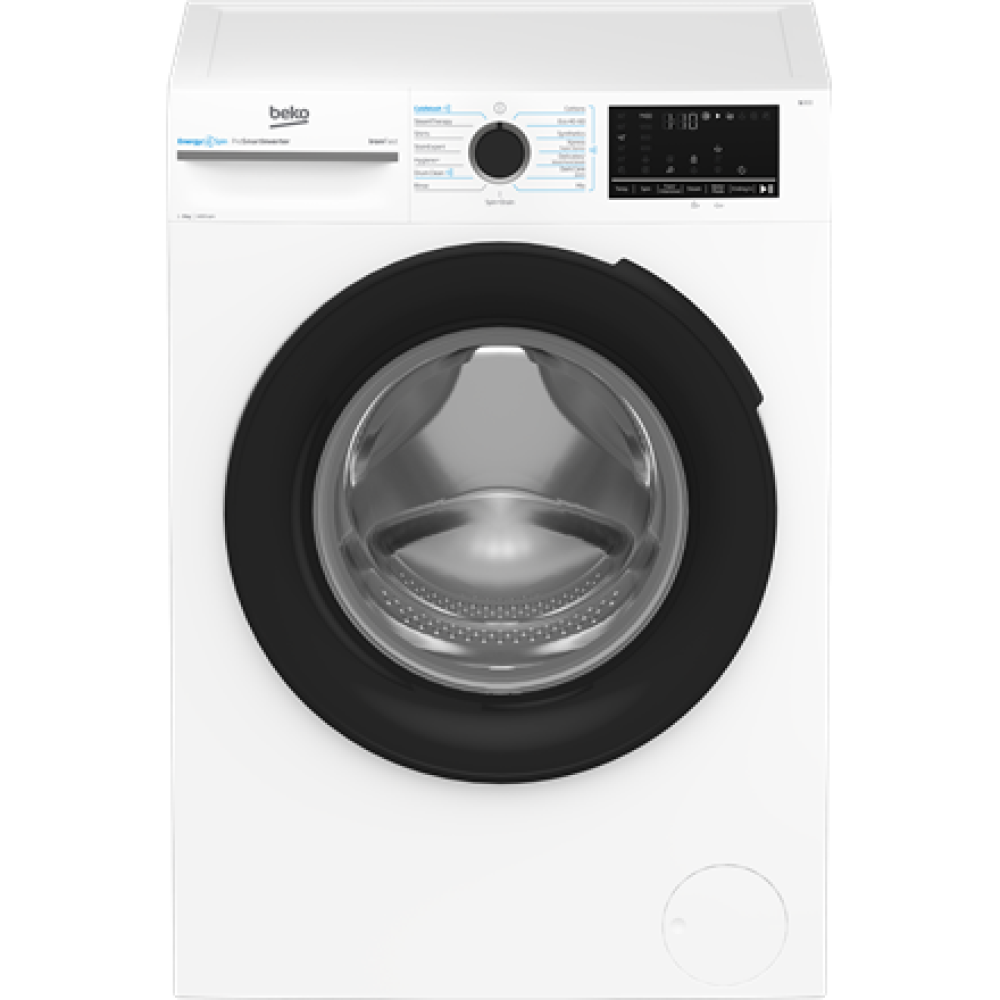 BEKO Washing Machine , BM3WFSU49415WB , Energy efficiency class A , Front loading , Washing capacity 9 kg , 1400 RPM , Depth 55 cm , Width 60 cm , Display , Digital , Steam function , White