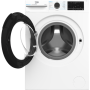 BEKO Washing Machine , BM3WFSU49415WB , Energy efficiency class A , Front loading , Washing capacity 9 kg , 1400 RPM , Depth 55 cm , Width 60 cm , Display , Digital , Steam function , White