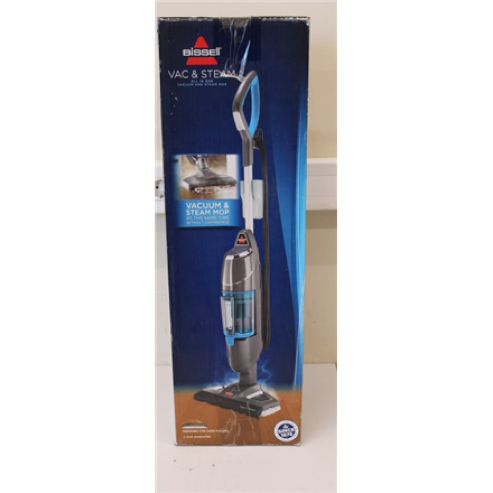 SALE OUT. Bissell Vac&Steam Steam Cleaner , Bissell , Vacuum and steam cleaner , Vac & Steam , Power 1600 W , Steam pressure Not Applicable. Works with Flash Heater Technology bar , Water tank capacity 0.4 L , Blue/Titanium , DAMAGED PACKAGING, US