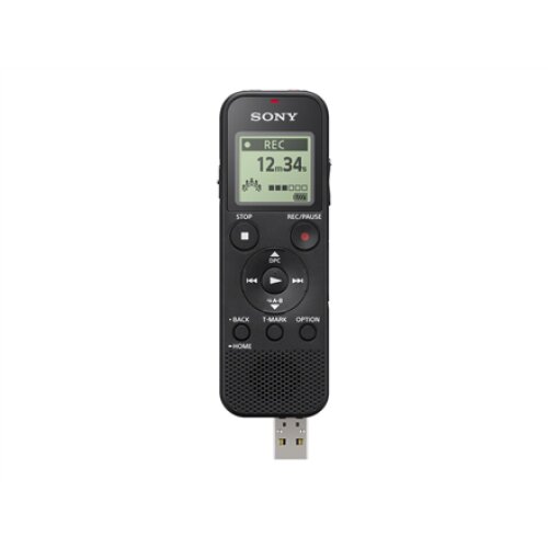 Sony , ICD-PX370 , Black , Monaural , MP3 playback , MP3 , 9540 min , Mono Digital Voice Recorder with Built-in USB