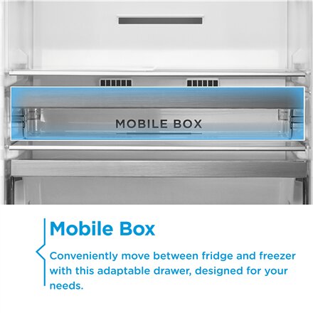 Midea Refrigerator , MDRE271FGE01 , Energy efficiency class E , Built-in , Combi , Height 178.5 cm , No Frost system , Fridge net capacity 192 L , Freezer net capacity 79 L , 38 dB , White