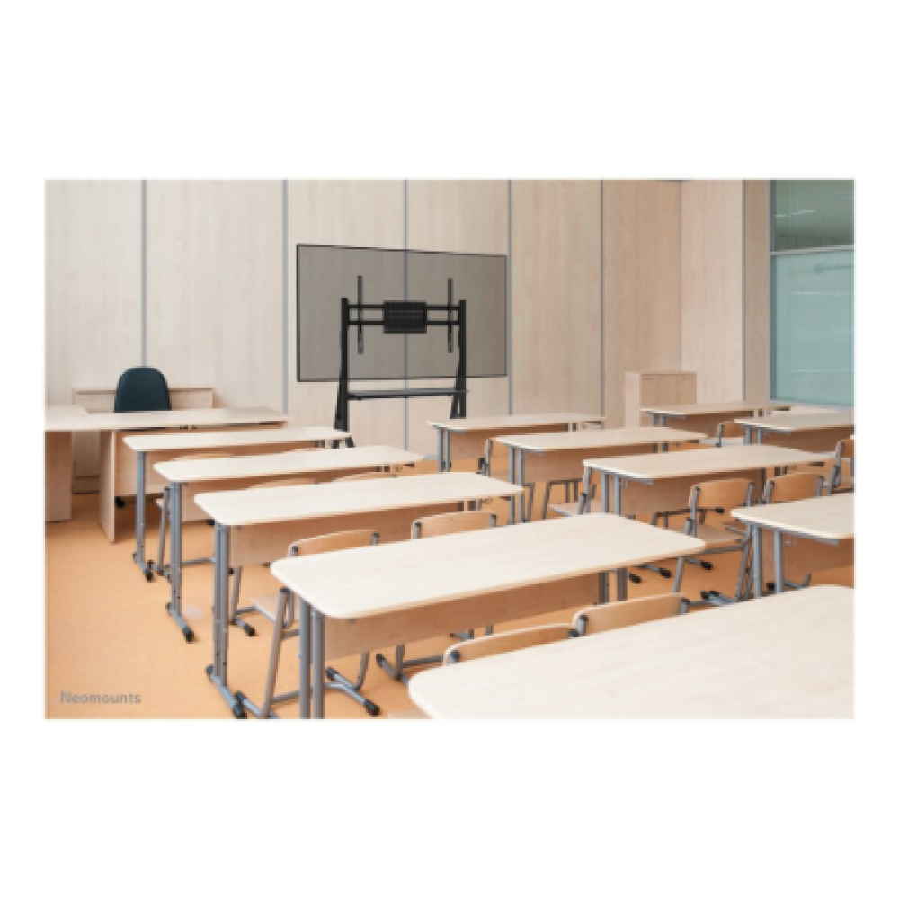 Neomounts Floor stand , FL50-525BL1 TV trolley , Adjustable Height , 55-86 , Maximum weight (capacity) 76 kg , Black