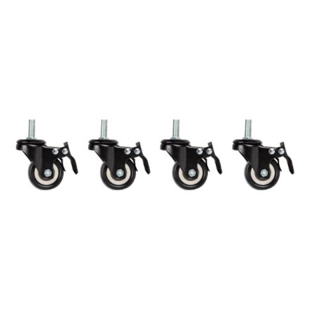 Lanberg , Castors with thread and brake for wall mounting cabinets, 4 pcs , AK-1601-B