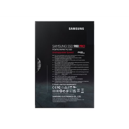 Samsung , 980 PRO , 1000 GB , SSD interface M.2 NVME , Read speed 7000 MB/s , Write speed 5000 MB/s