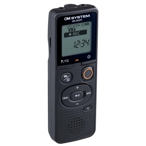 Olympus , Digital Voice Recorder (OM Branded) , VN-540PC , Black , Segment display 1.39 , WMA