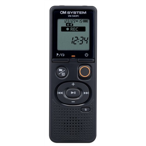 Olympus , Digital Voice Recorder (OM Branded) , VN-540PC , Black , Segment display 1.39 , WMA