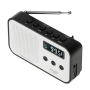Adler , Digital radio PLL AM/FM , AD 1907 , Alarm function , White/Black