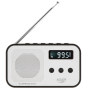 Adler , Digital radio PLL AM/FM , AD 1907 , Alarm function , White/Black
