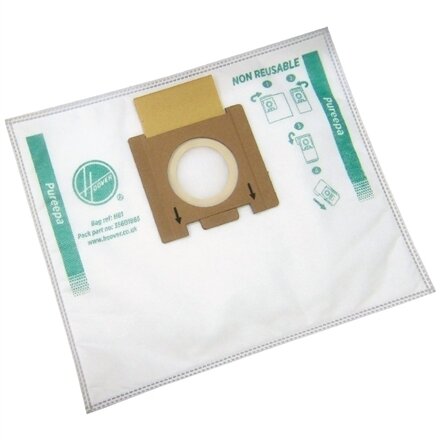Hoover , Pure Epa microfiber Vacuum cleaner bags , H81, , White