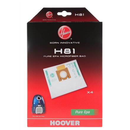 Hoover , Pure Epa microfiber Vacuum cleaner bags , H81, , White