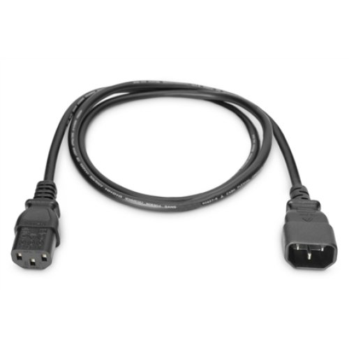 Digitus , Power Cord extension cable C13 - C14, , AK-440201-018-S , Black