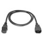Digitus , Power Cord extension cable C13 - C14, , AK-440201-018-S , Black