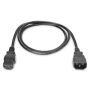 Digitus , Power Cord extension cable C13 - C14, , AK-440201-018-S , Black